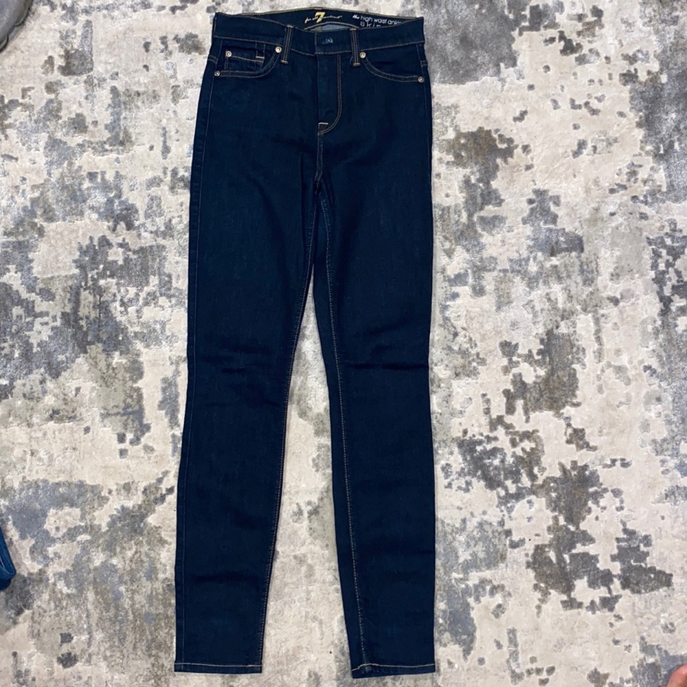 7 FOR ALL MAN KIND, the high waist ankle skinny size 24